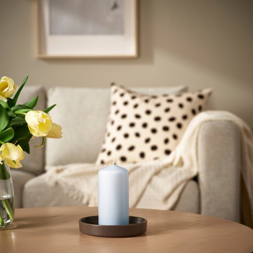 DAGLIGEN, unscented pillar candle, 14 cm, 305.517.12