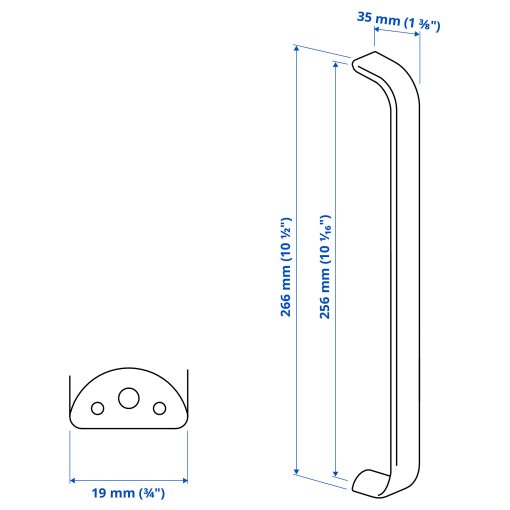 KALERUM, handle set of 2, 266 mm, 305.536.50