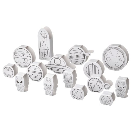 AFTONSPARV, 15-piece cardboard template set/space, 305.566.15