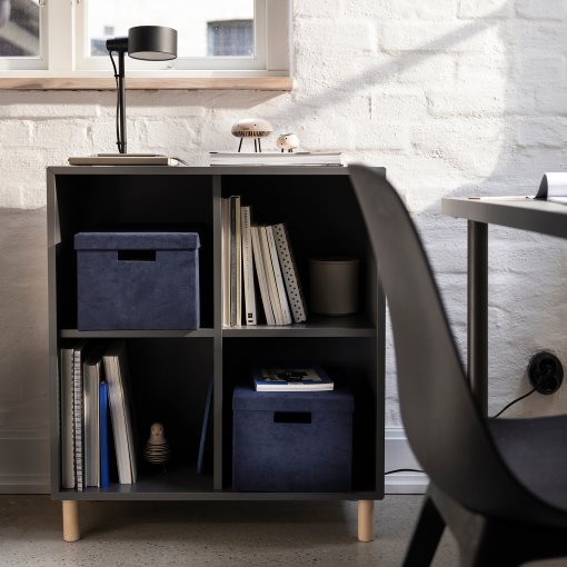 GJÄTTA, storage box with lid/velvet, 25x35x20 cm, 305.704.47