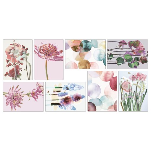 VÄXBO, art card/lush garden/8 pack, 13x18 cm, 305.709.37