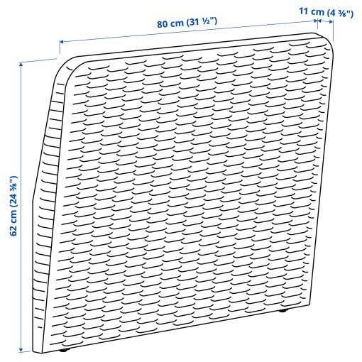 VITTSKÄR, πλάτη για πολυμορφικό καναπέ, εξωτερικού χώρου, 305.755.48