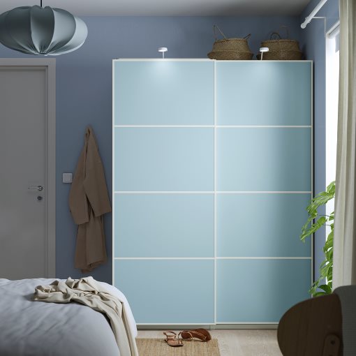 MEHAMN, 4 panels for sliding door frame, 100x201 cm, 305.755.72