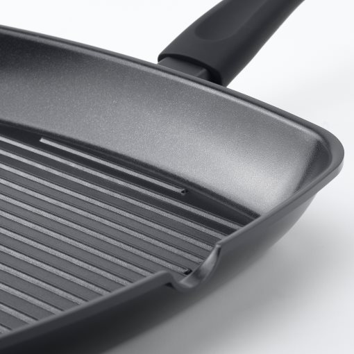 HEMLAGAD, grill pan non-stick coating, 28x28 cm, 305.809.03
