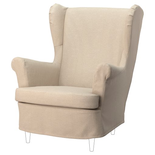 STRANDMON, slipcover for wing chair, 305.979.08