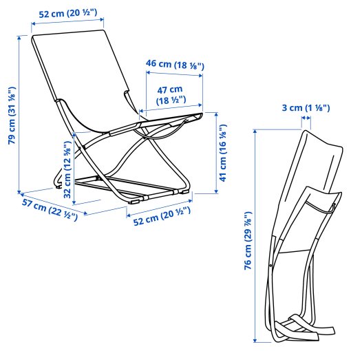 STRANDÖN, beach chair, 306.004.54