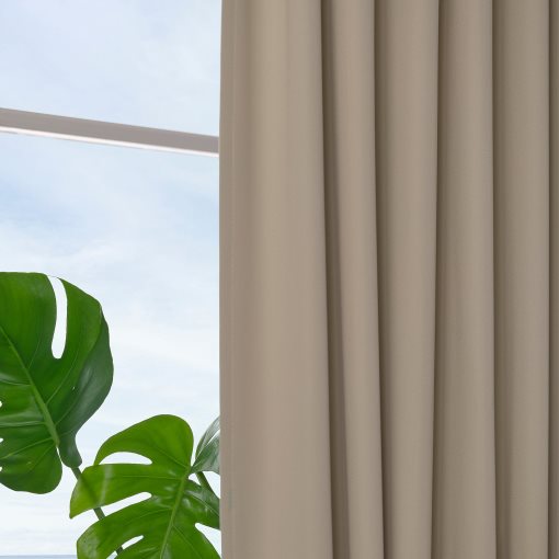 BENGTA, block-out curtain with heading tape/1 piece, 210x300 cm, 306.020.90