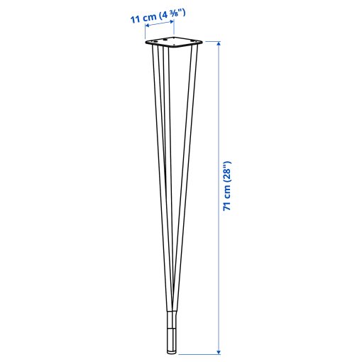 SKÅLSTA, hairpin table leg, 4 pack, 306.118.48