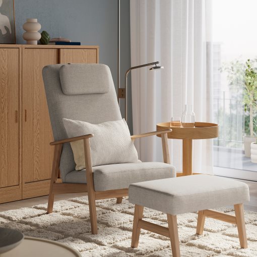 EKENÄSET, high-back armchair, 306.243.51