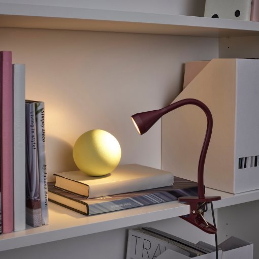 NÄVLINGE, clamp spotlight with built-in LED light source, 306.402.52