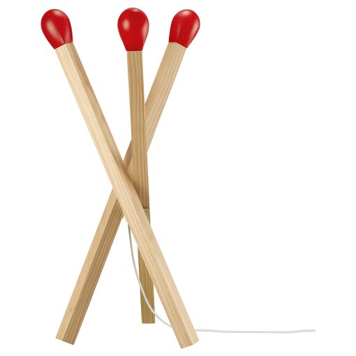STRÅLA, floor lamp with built-in LED light source/matchstick-shaped, 306.456.07