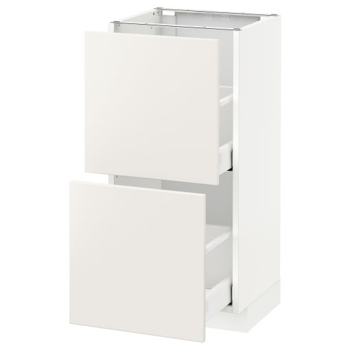 METOD/MAXIMERA, base cabinet with 2 drawers, 391.130.96