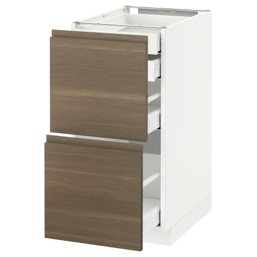 METOD/MAXIMERA, base cabinet 2 fronts/2 low/1 medium/1 high drawer, 391.314.82