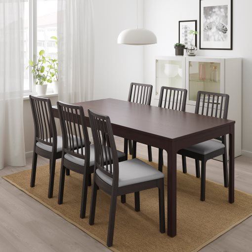 EKEDALEN/EKEDALEN, table and 6 chairs, 392.795.67