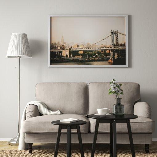 BJÖRKSTA, picture with frame, Manhattan Bridge/118x78 cm, 393.846.34