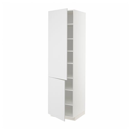 METOD, high cabinet with shelves, 60x60x200 cm, 394.696.66