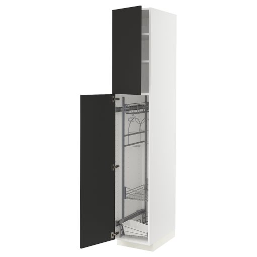 METOD, high cabinet with cleaning interior, 40x60x220 cm, 394.981.69