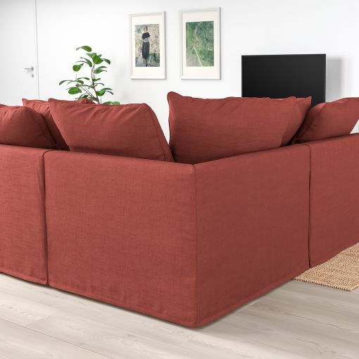 GRÖNLID, corner sofa-bed, 5-seat with chaise longue, 395.365.57