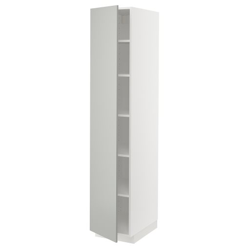 METOD, high cabinet with shelves, 40x60x200 cm, 395.387.21