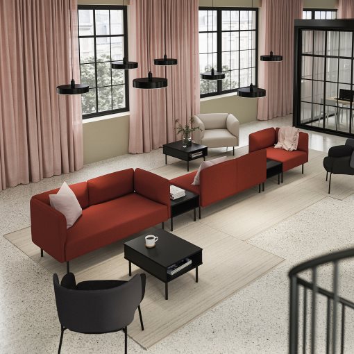 LILLEHEM, 5-seat modular sofa with side table, 395.534.67