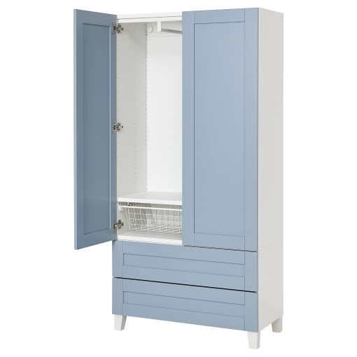 PLATSA, wardrobe with 2 doors and 2 drawers, 80x42x173 cm, 395.556.64