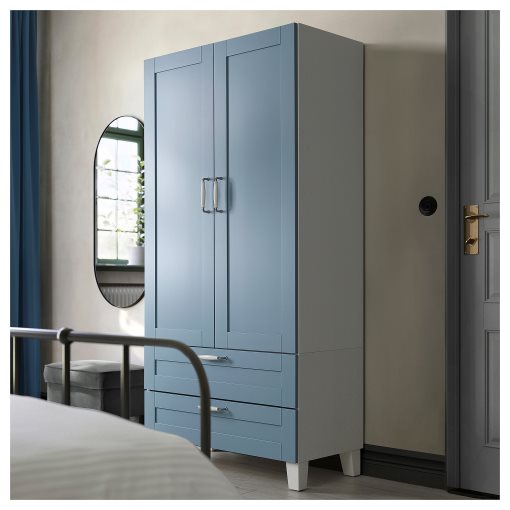 PLATSA, wardrobe with 2 doors and 2 drawers, 80x42x173 cm, 395.556.64