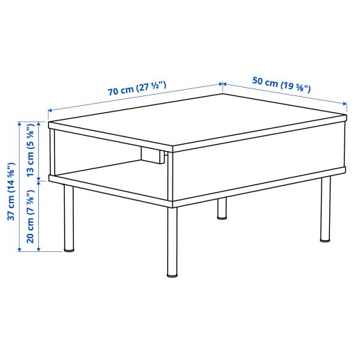 LILLEHEM, 5-seat modular sofa with side table, 395.697.41