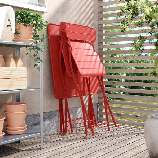 SUNDSÖ, table and 2 folding chairs/outdoor, 65x65 cm, 395.732.53