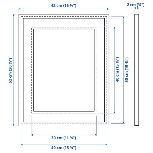 KNOPPÄNG, κορνίζα, 40x50 cm, 404.272.94