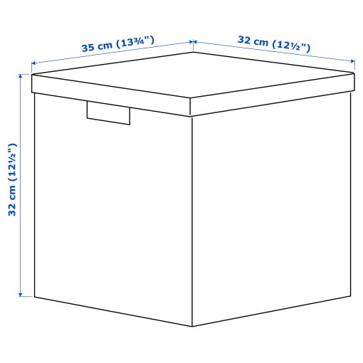 TJENA, storage box with lid, 404.693.02