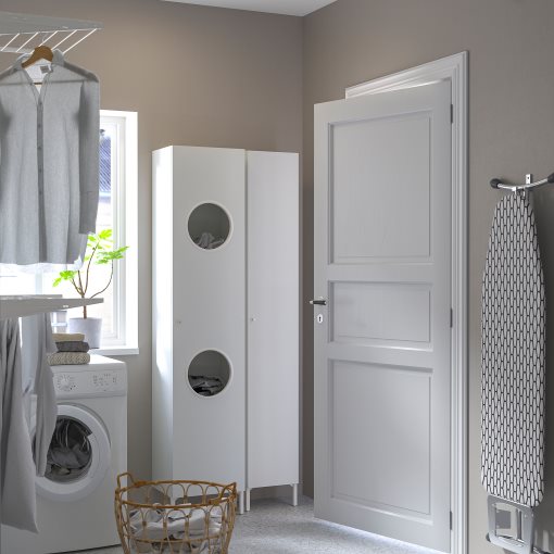 NYSJÖN, laundry cabinet, 40x190 cm, 404.964.71