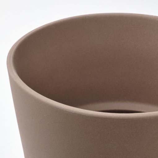 KLARBÄR, plant pot with saucer/in/outdoor, 12 cm, 405.084.26