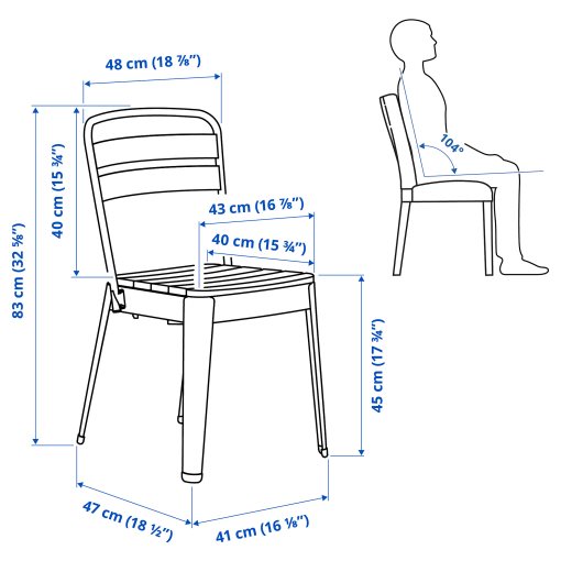 NORRMANSÖ, chair, in/outdoor, 405.110.80