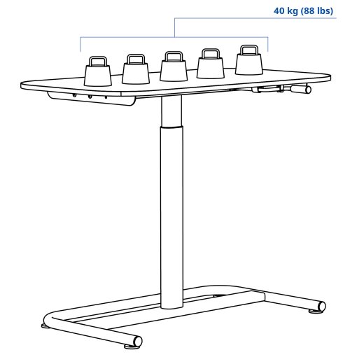 SEGRARE, desk sit/stand, 110x60 cm, 405.347.03