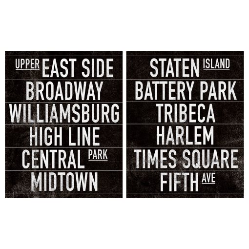 PJÄTTERYD, picture/NYC travels/set of 2, 40x50 cm, 405.712.91