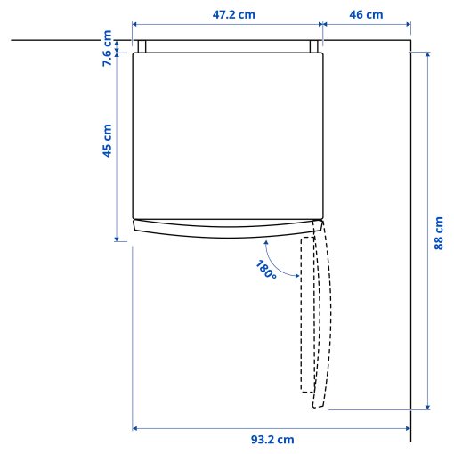 TILLREDA, ψυγείο ελεύθερο, 43 l, 405.787.30