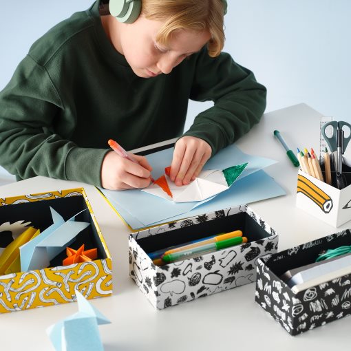 LYSMASK, κουτί με σχέδια, σετ 4 τεμ., 405.805.25