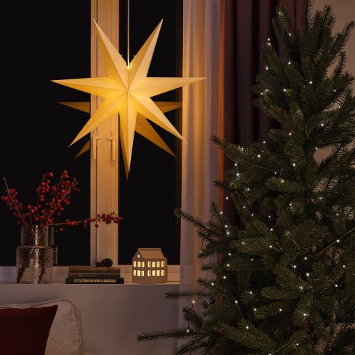 STRÅLA, γιρλάντα με ενσωματωμένο φωτισμό LED/40 λαμπτήρες/λειτουργία με μπαταρία/εξωτερικού χώρου, 405.824.78