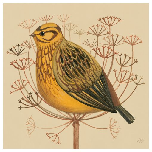 PJÄTTERYD, picture/yellowhammer, 40x40 cm, 405.835.95