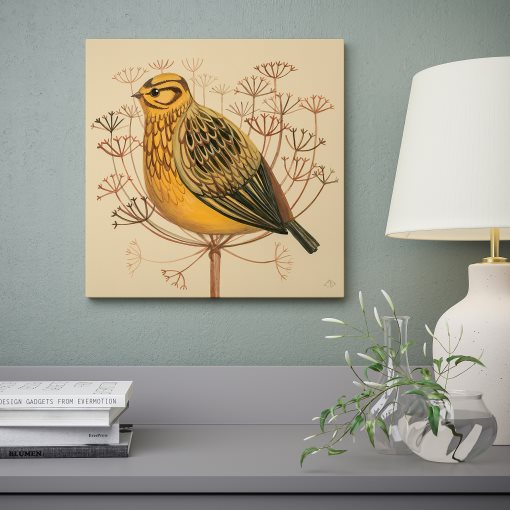 PJÄTTERYD, picture/yellowhammer, 40x40 cm, 405.835.95