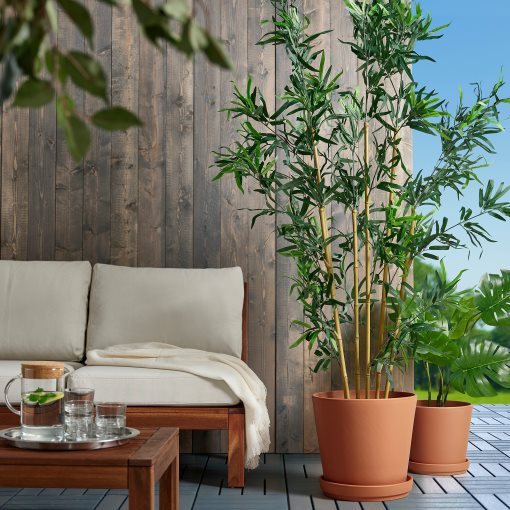 BRUNBÄR, plant pot with saucer outdoor, 32 cm, 405.847.69