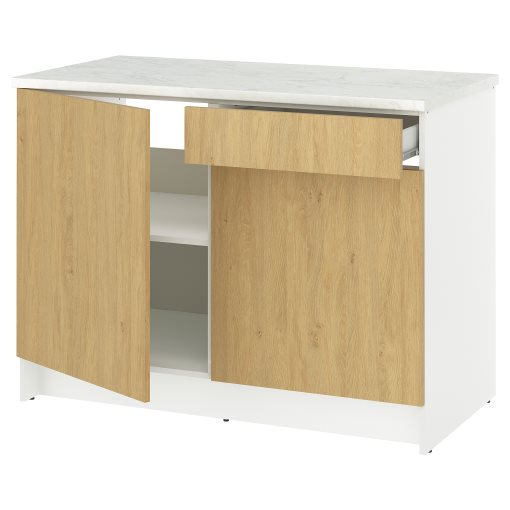 KNOXHULT, base cabinet with doors and drawer, 120 cm, 406.039.80