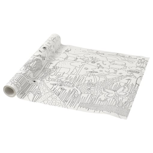 SANDLÖPARE, colouring paper roll/Savannah, 10 m, 406.042.63