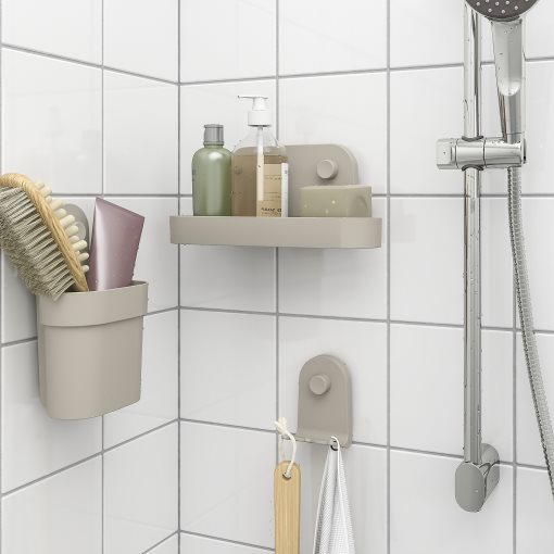 ÖBONÄS, ράφι τοίχου με βεντούζα, 28 cm, 406.061.01