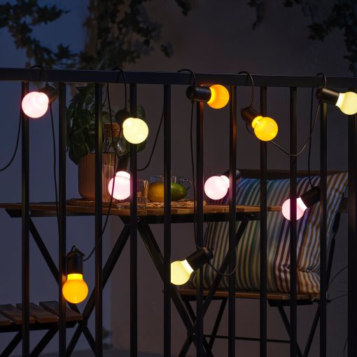 SOLVINDEN 2026, lighting chain with built-in LED light source/12 bulbs, οutdoor, 406.155.15