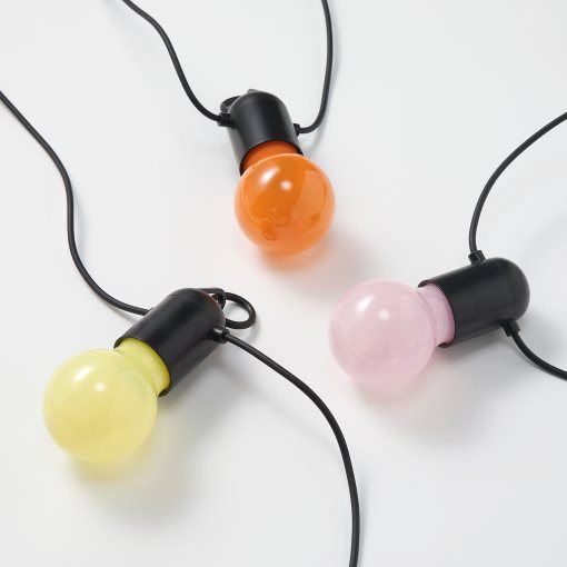 SOLVINDEN 2026, lighting chain with built-in LED light source/12 bulbs, οutdoor, 406.155.15