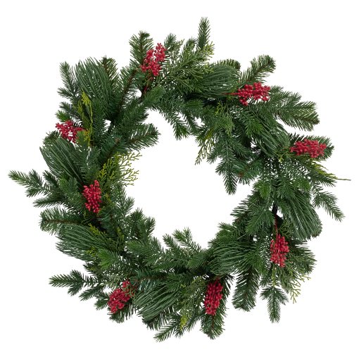 VINTERFINT, artificial wreath in/outdoor, 60 cm, 406.365.89