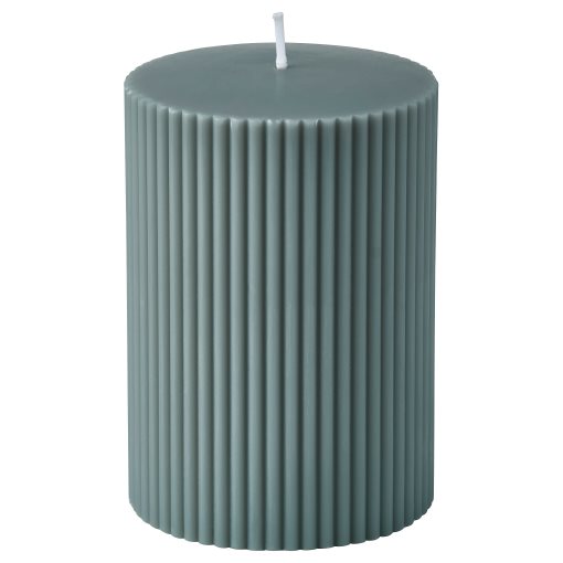 SNÖSISKA, unscented pillar candle, 10 cm, 406.368.72