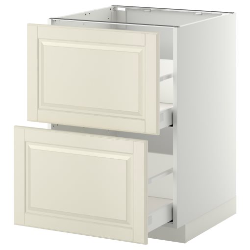 METOD/MAXIMERA, base cabinet 2 fronts/2 high drawers, 491.044.16