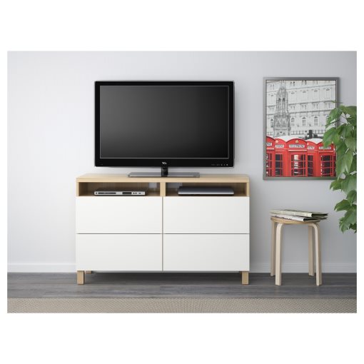 BESTÅ, TV bench with drawers, 120x40x74 cm, 491.939.50